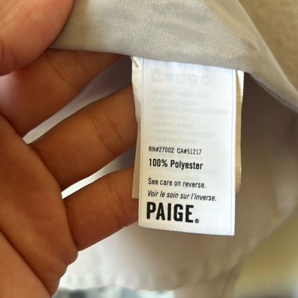 PAIGE Delfina Blue Ice Leopard-Print Skirt Size Small - Picture 9 of 10